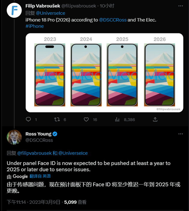 利辛苹果手机维修分享:屏下Face ID有什么优势？iPhone何时会有屏下Face ID？ 