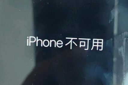 利辛苹果服务网点分享锁屏界面显示“iPhone 不可用”如何解决 